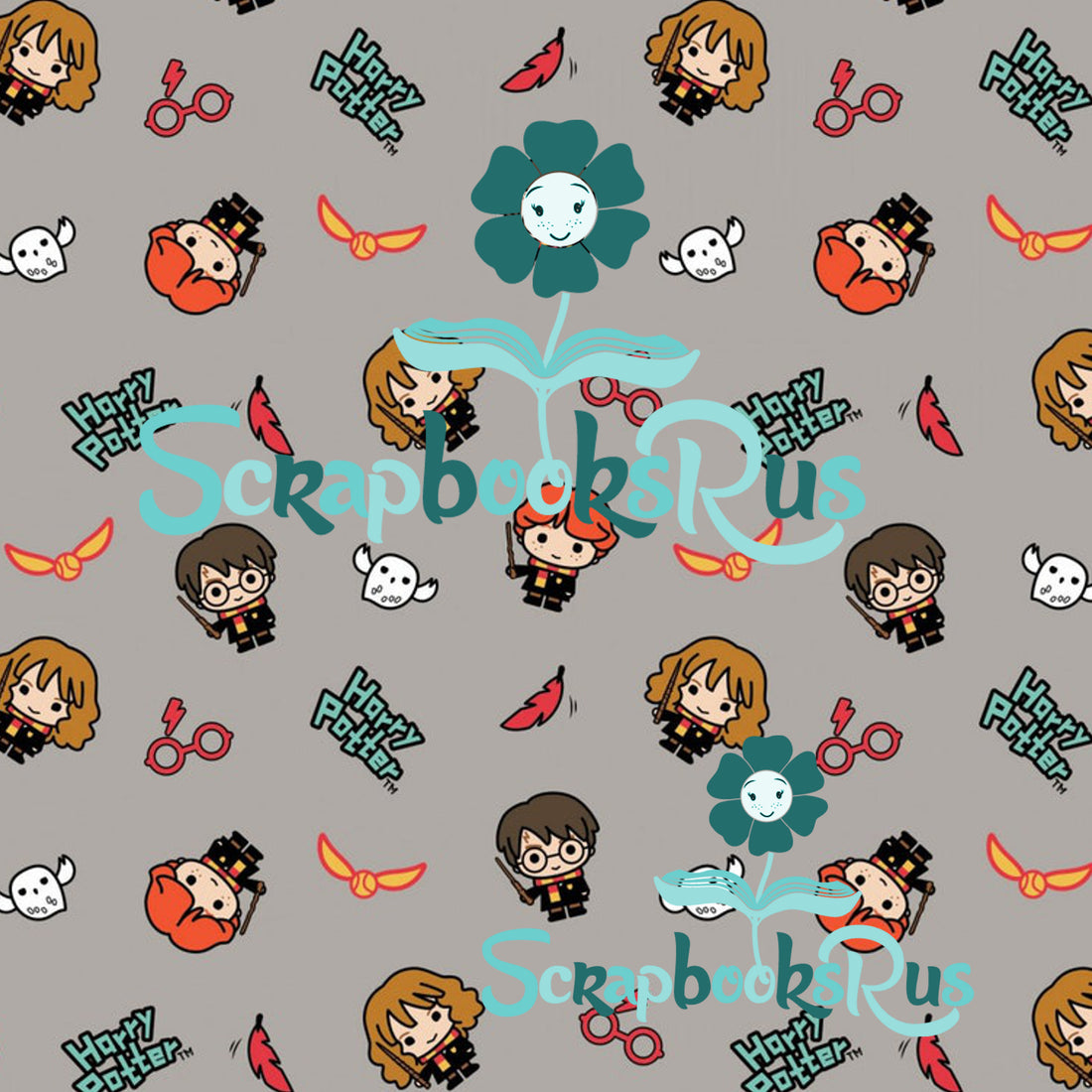 Harry Potter KAWAII HOGWARTS 12"X12" Scrapbook Paper