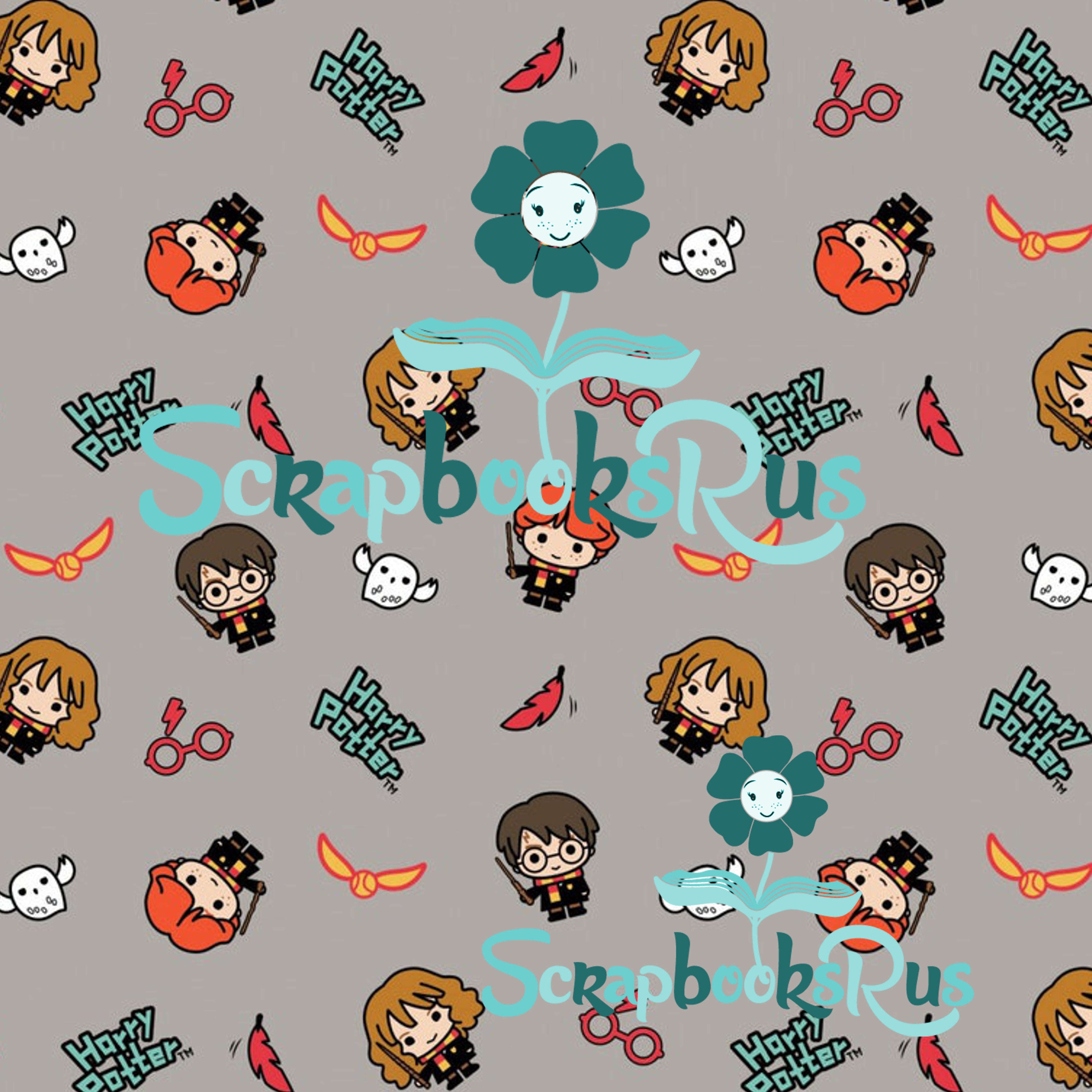 Harry Potter KAWAII HOGWARTS 12"X12" Scrapbook Paper
