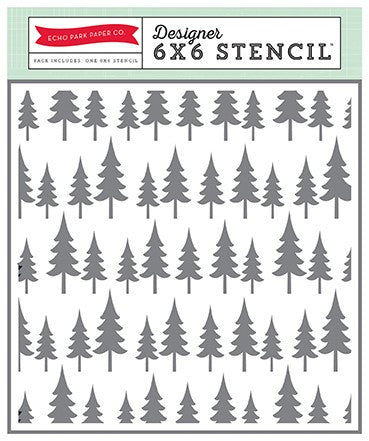 Carta Bella OH CHRISTMAS TREE Stencil 6X6 – Scrapbooksrus