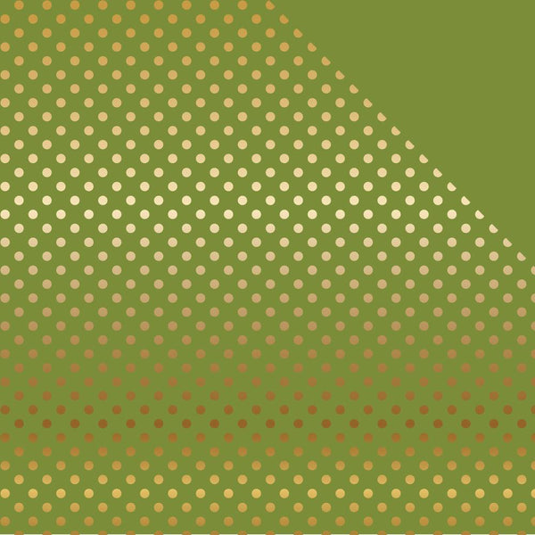 Christmas Gold Foil Stripe - Olive Green 12x12 Patterned Paper - Echo Park  Paper Co.