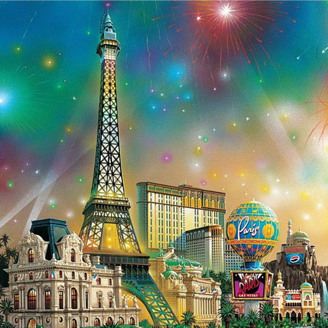 Las Vegas Paris Shimmer Burst 12"X12" Scrapbook Paper Scrapbooksrus Store