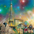 Las Vegas Paris Shimmer Burst 12"X12" Scrapbook Paper Scrapbooksrus Store
