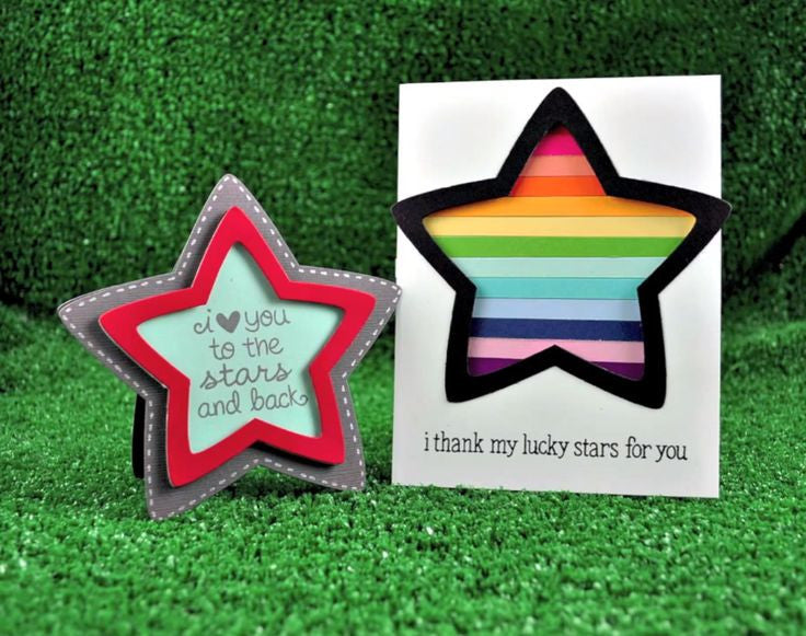 Lawn Fawn LUCKY STARS LF514 Clear Stamps 4"X3"