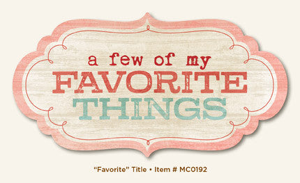 Diecut Titles My Mind&