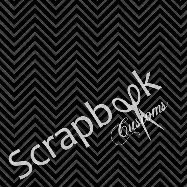 Disney Magical BLACK CHEVRON 12"X12" Scrapbook Paper Sheet - Scrapbooksrus