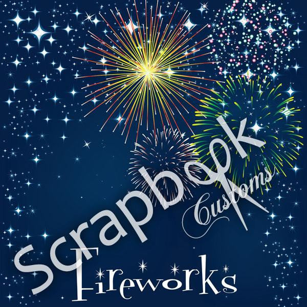 Disney MAGICAL FIREWORKS 12"X12" Scrapbook Sheet - Scrapbooksrus