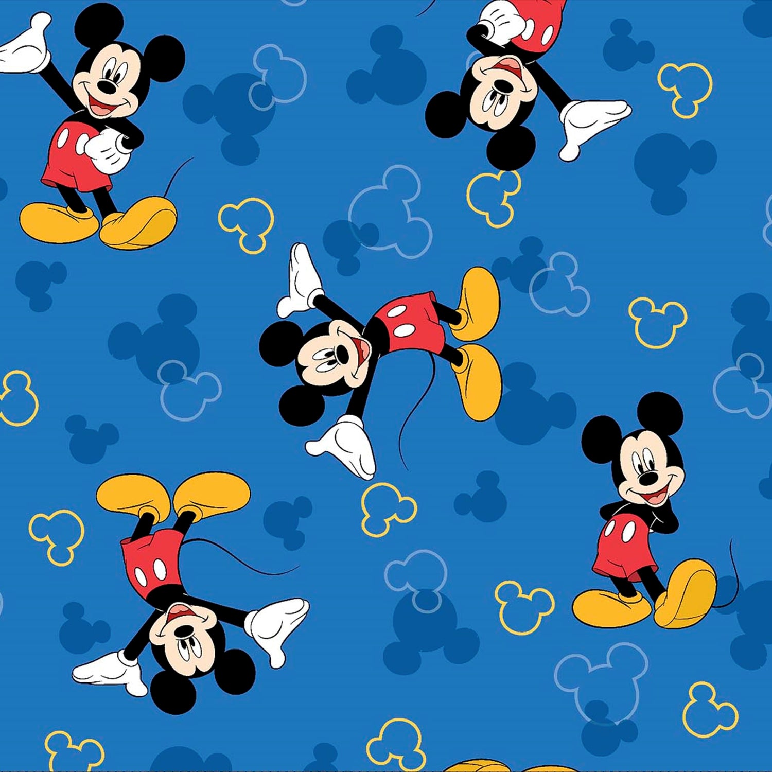 MICKEY MOUSE Blue 12"x12" Scrapbook Paper
