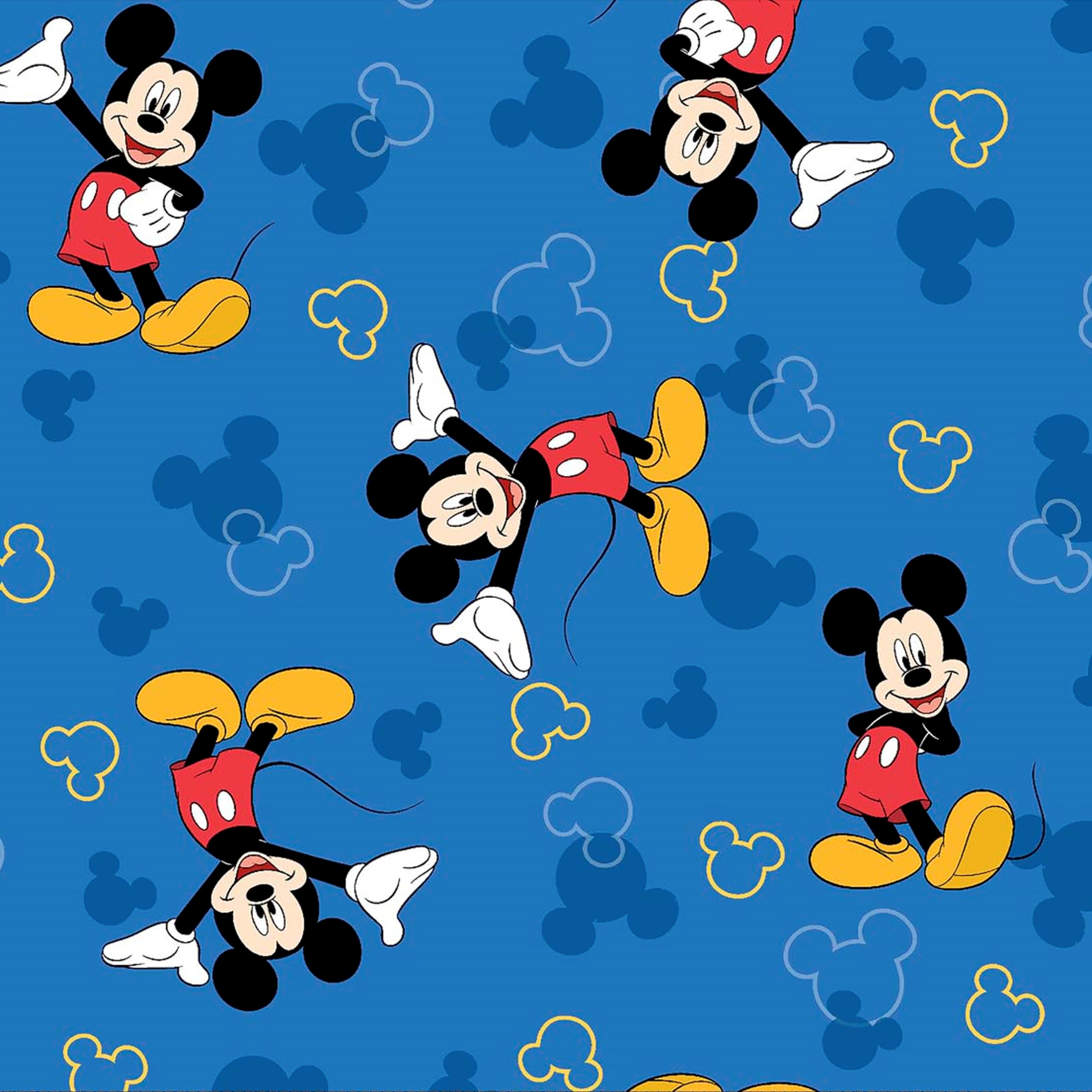 MICKEY MOUSE Blue 12"x12" Scrapbook Paper