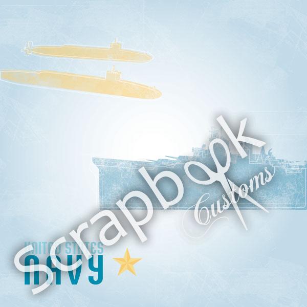 Scrapbook Customs US NAVY 12"x12” Scrapbook Paper