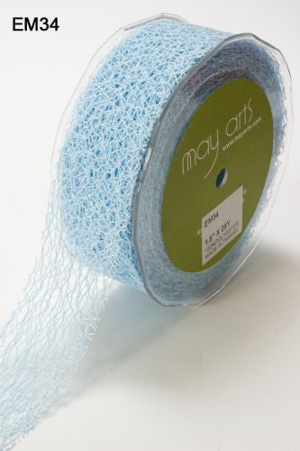 May Arts 1.5" MESH WEB Ribbon 1 yard yd - Scrapbook Kyandyland