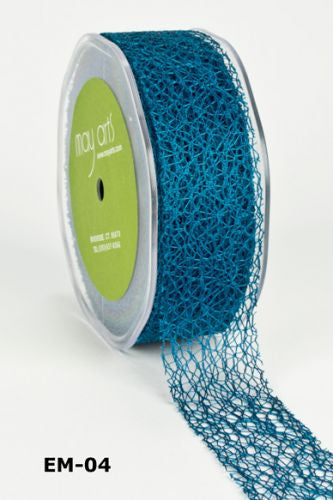 May Arts 1.5" MESH WEB Ribbon 1 yard yd - Scrapbook Kyandyland