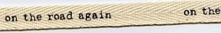 Creative Impressions .5" TWILL RIBBON 2 yards yd - Scrapbook Kyandyland