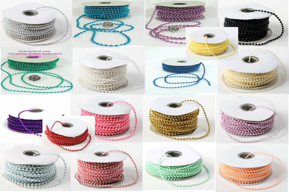 RIBBON BEADS Beaded Trim String