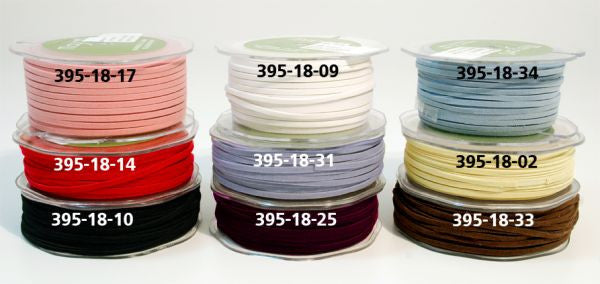 May Arts 1/8" SUEDE STRING Ribbon Trim 1 yard yd - Scrapbook Kyandyland