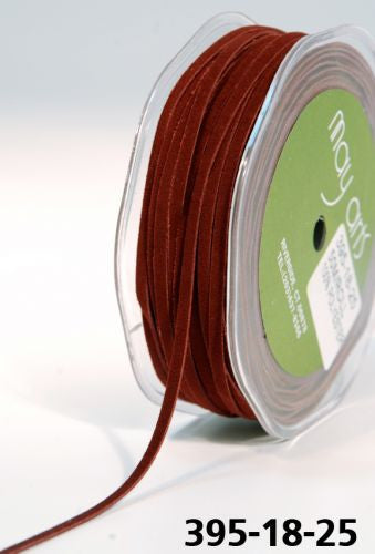 May Arts 1/8" SUEDE STRING Ribbon Trim 1 yard yd - Scrapbook Kyandyland