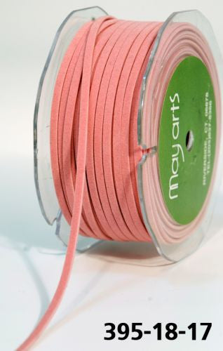 May Arts 1/8" SUEDE STRING Ribbon Trim 1 yard yd - Scrapbook Kyandyland