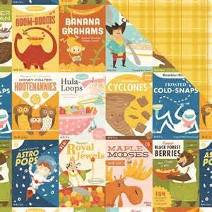 October Afternoon SATURDAY MORNINGS Paper Collection 12"X12" - Scrapbook Kyandyland