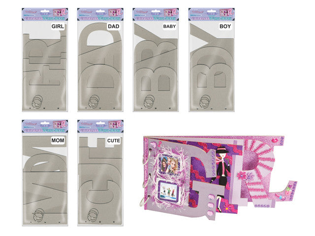 Forever In Time MOM Chipboard Word Book with Rings - Scrapbook Kyandyland