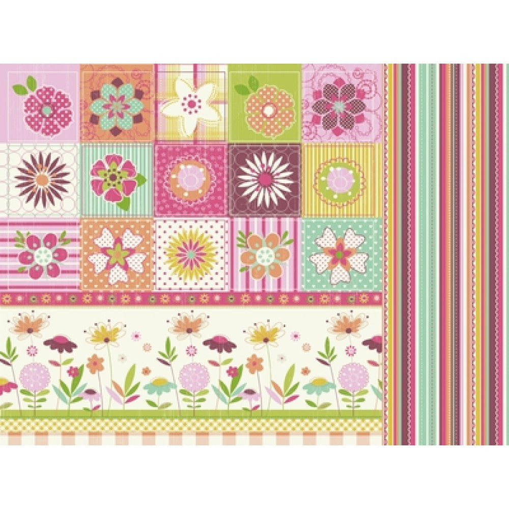 Kaisercraft SUMMER BREEZE Double-Sided 12"X12" Cardstock Sheet - Scrapbook Kyandyland