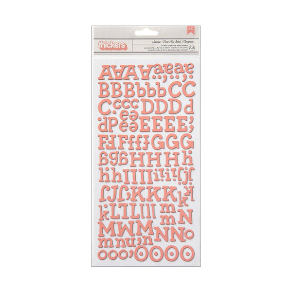 American Crafts Thickers Amy CUT OUT Pink Letter Stickers DAMAGED –  Scrapbooksrus