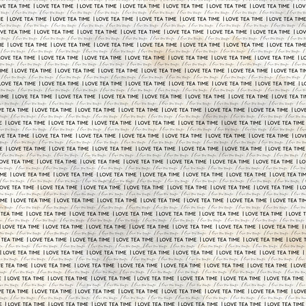 I LOVE TEA Kit 12"X12" Scrapbook Paper Stickers 3pc Scrapbooksrus