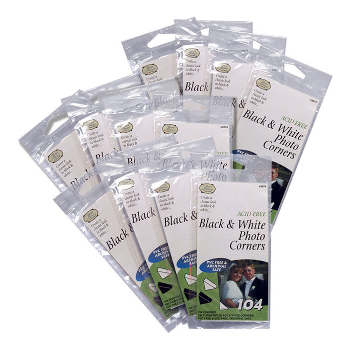 ThermOWeb PHOTO CORNERS 104 Pieces Acid Free Self Adhesive - Scrapbook Kyandyland