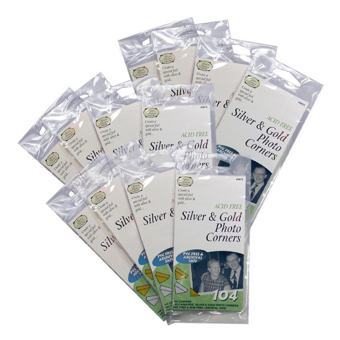 ThermOWeb PHOTO CORNERS 104 Pieces Acid Free Self Adhesive - Scrapbook Kyandyland