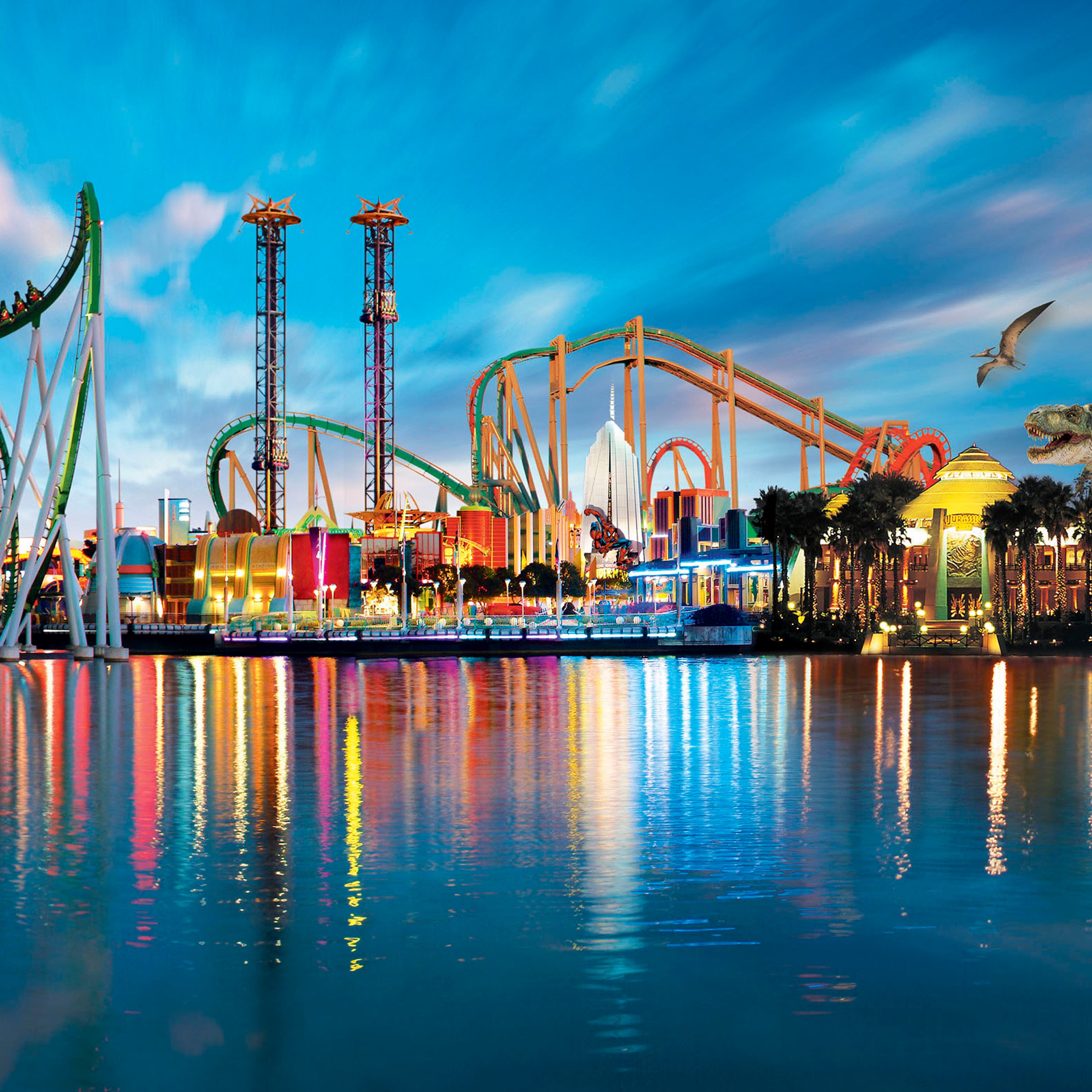 Universal Studios ISLAND OF ADVENTURE Shimmer 12"x12" Scrapbook Paper