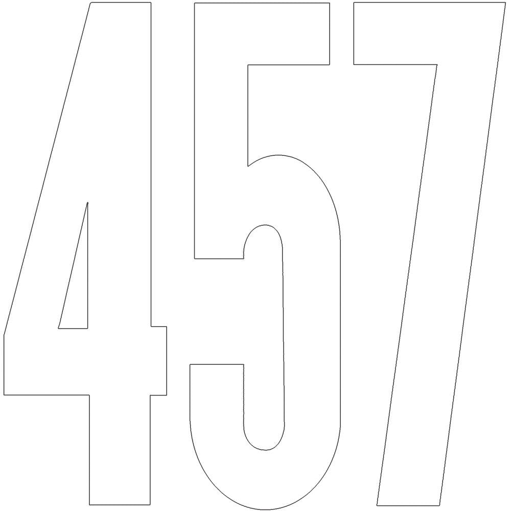 Duro Vinyl Stickers GOTHIC WHITE Letter & Numbers 1-3 inch - Scrapbook Kyandyland