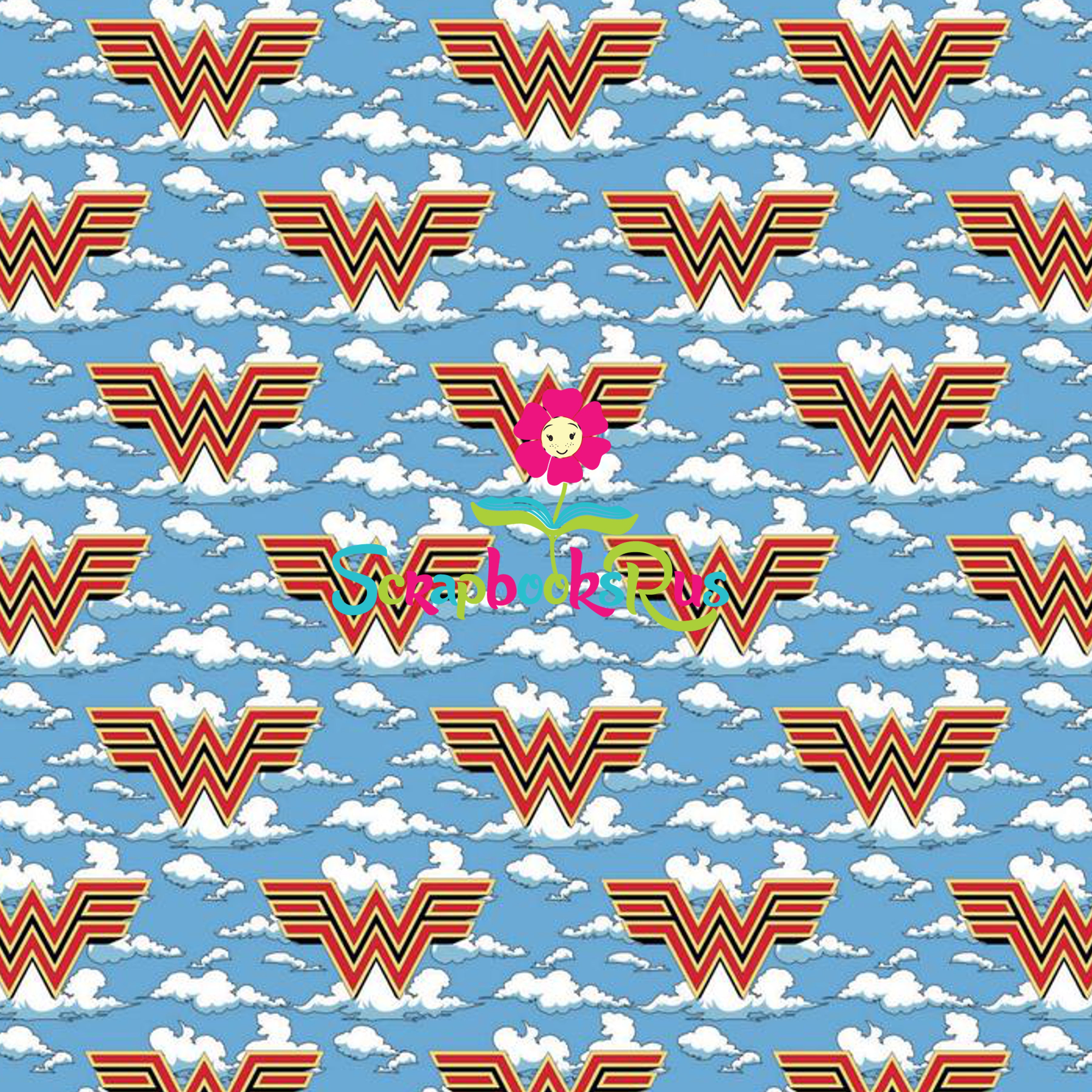 Wonder Woman 1984 IN THE CLOUDS 12"X12" Scrapbook Paper