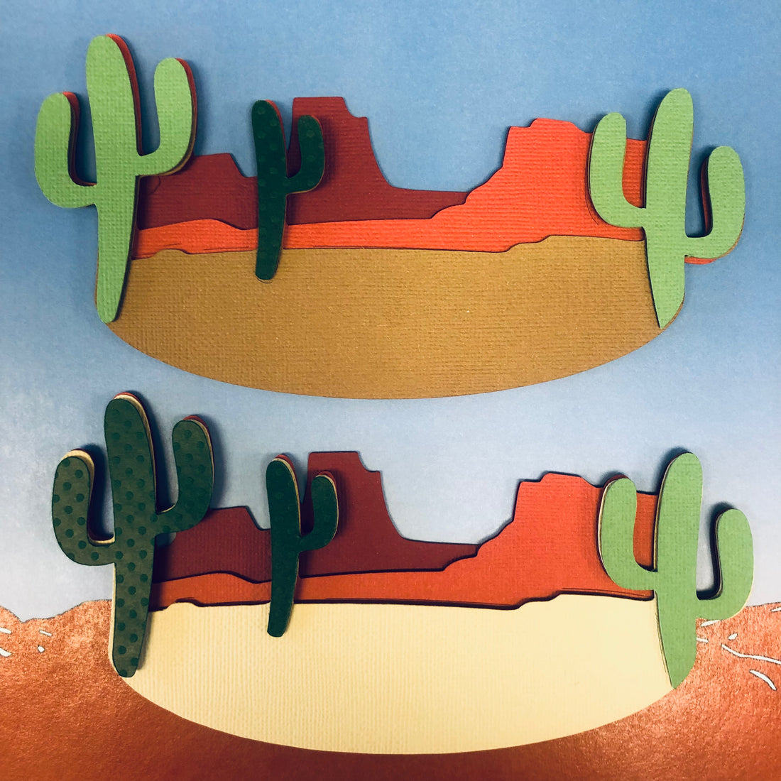 MOUNTAIN CACTUS Red Rock Travel Laser Cut Scrapbooksrus