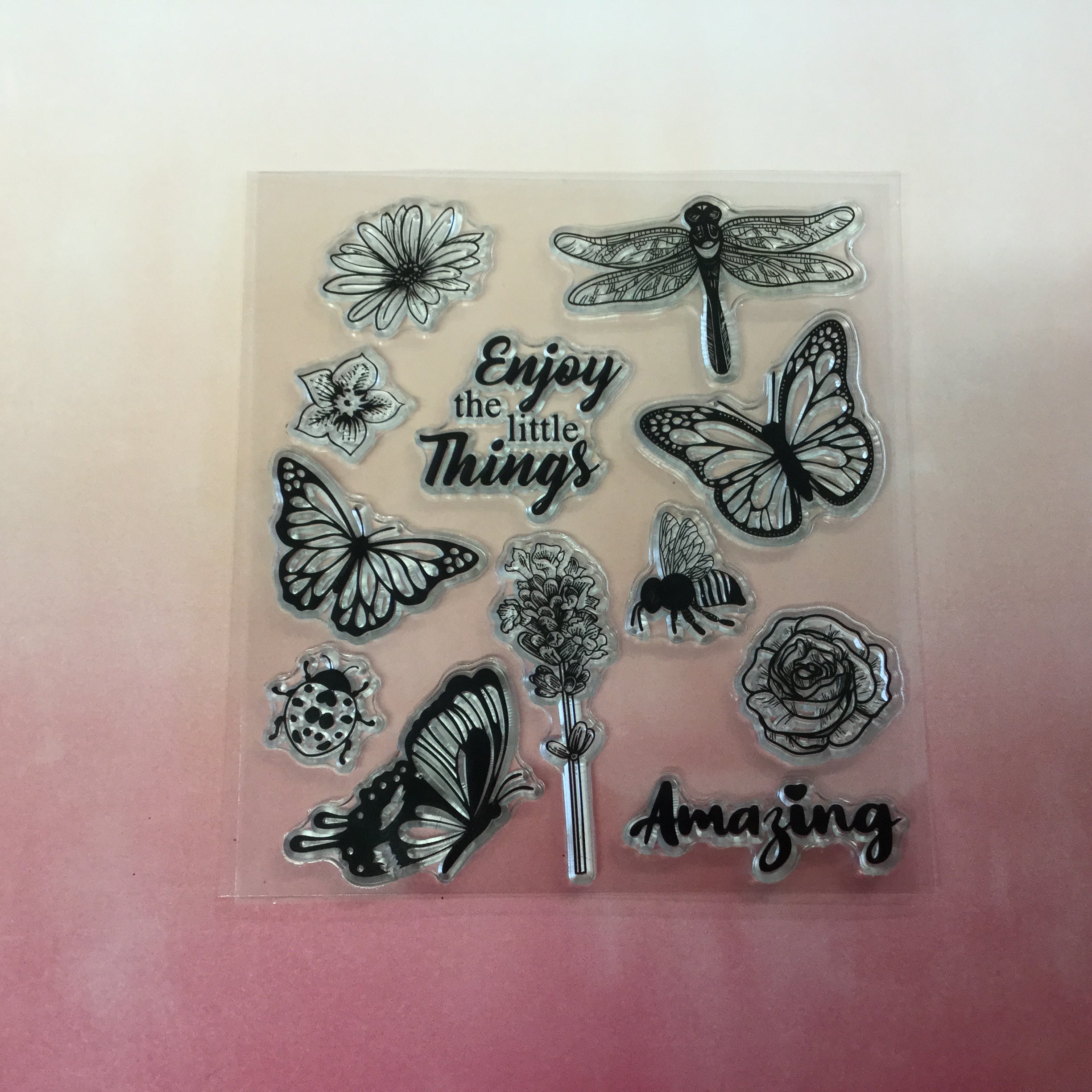 Crafter Square ENJOY THE LITTLE THINGS Clear Stamps
