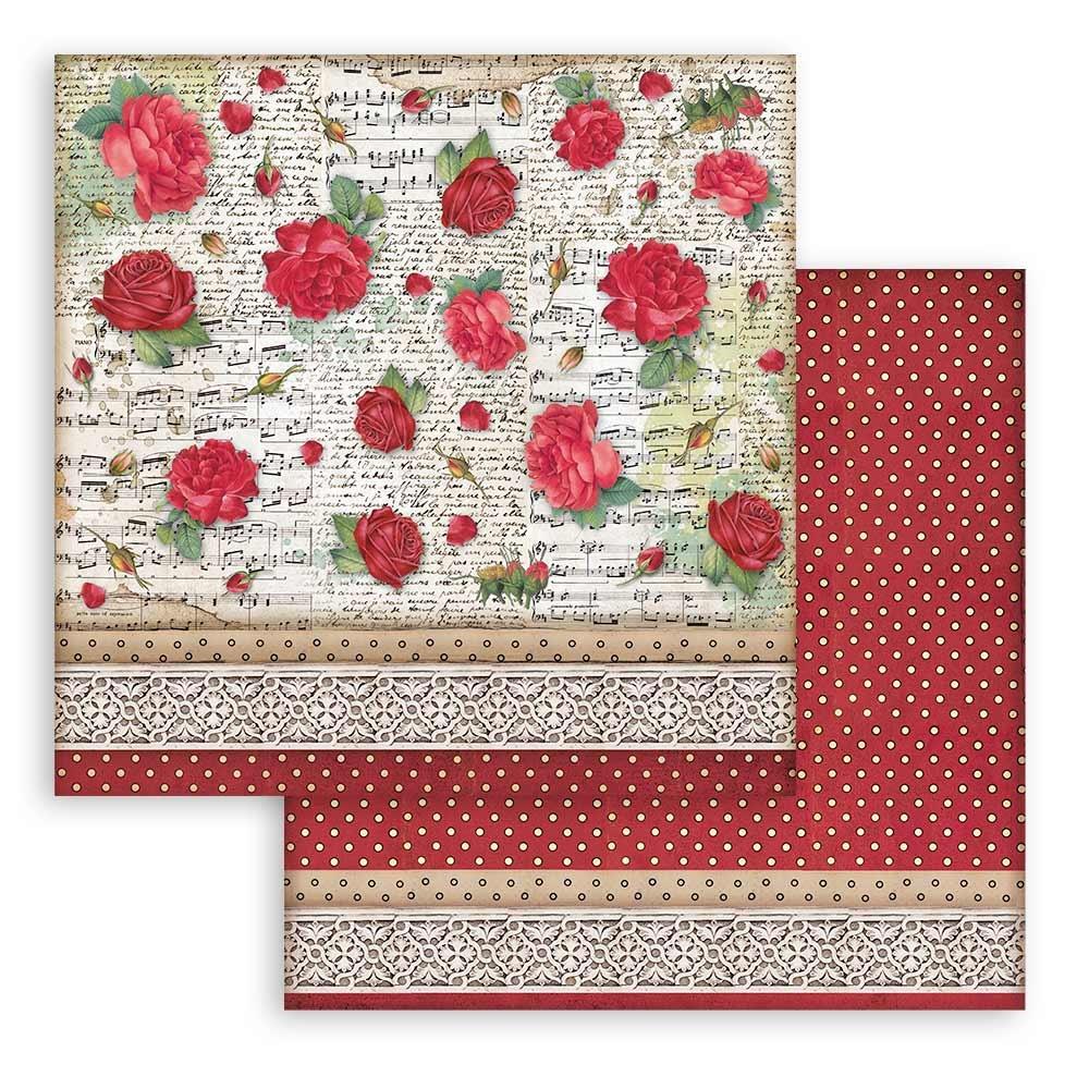 Stamperia Maxi Backgrounds DESIRE 12"X12" Scrapbook Paper Pack Scrapbooksrus