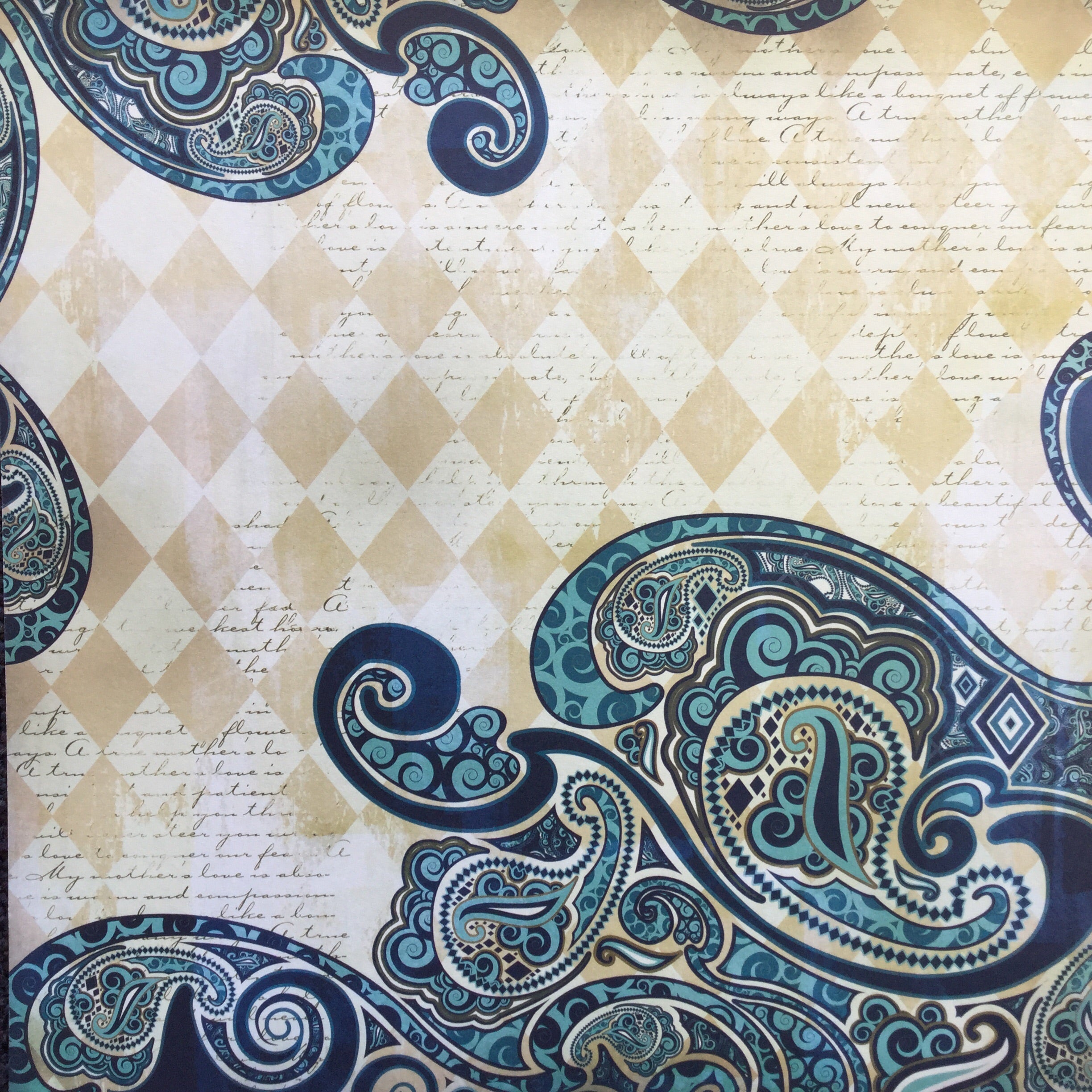 StoryTellers Paper HARLEQUIN PAISLEY 12"X12" Cardstock Paper 2pc