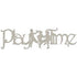 Fabscraps PLAY TIME Die-Cut Grey Chipboard Word - Scrapbook Kyandyland