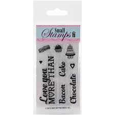 Small Stamps LOVE YOU MORE Clear Acrylic Stamp 9pc