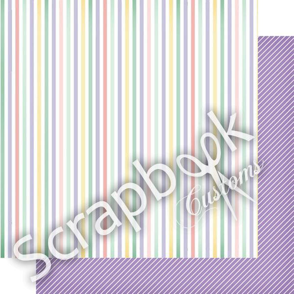 BABY GIRL MONTHS 12"X12" Scrapbook Customs Paper - Scrapbook Kyandyland