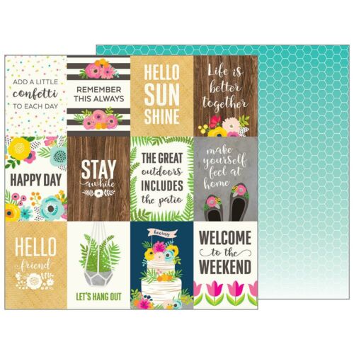 American Crafts Jen Hadfield PATIO PARTY Scrapbook Paper Kit