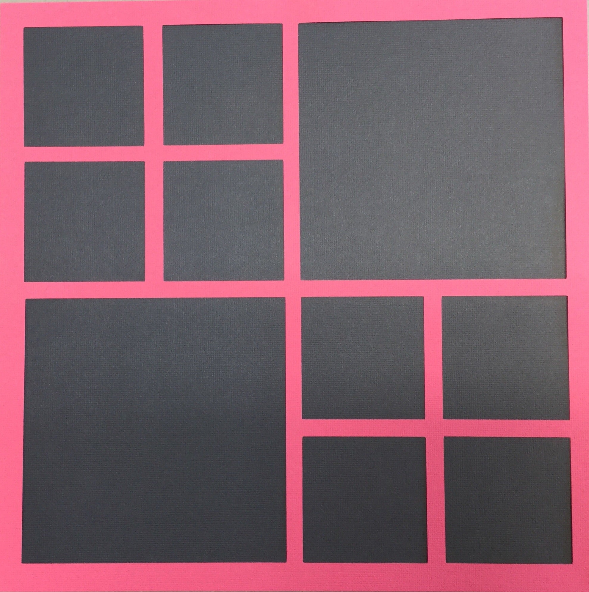 Page Frame GRID 16 Squares 12"X12" Overlay Scrapbooksrus