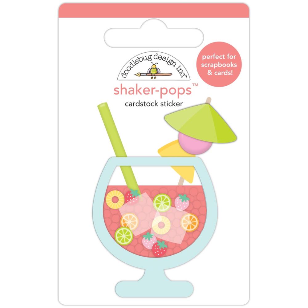 Doodlebug Doodle-Pops Seaside Summer FRUIT COCKTAIL 3D Stickers Scrapbooksrus Las Vegas