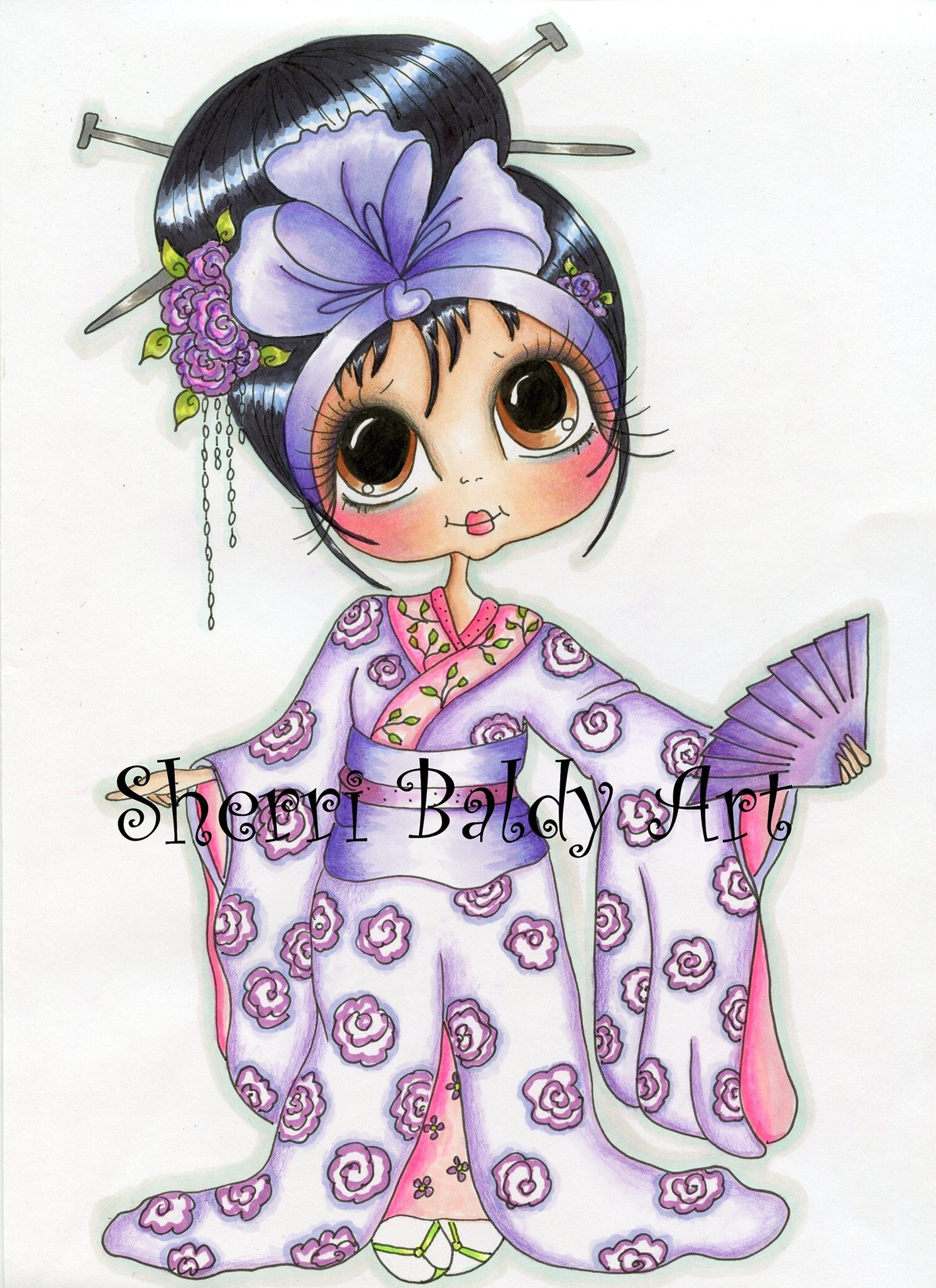 Sherri Baldy CHERRY BLOSSOM My Besties Stamp Set