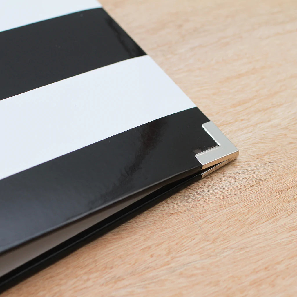 Project Life Becky Heidi BLACK & WHITE STRIPE 12”X12” D-Ring Album