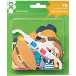 Imaginisce FAMILY FUN Paper Dolls Diecuts Shapes 75pc - Scrapbook Kyandyland