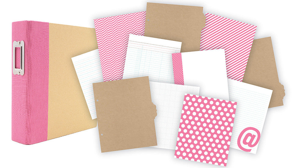 Simple Stories Sn@p PINK BINDER 6"X8"