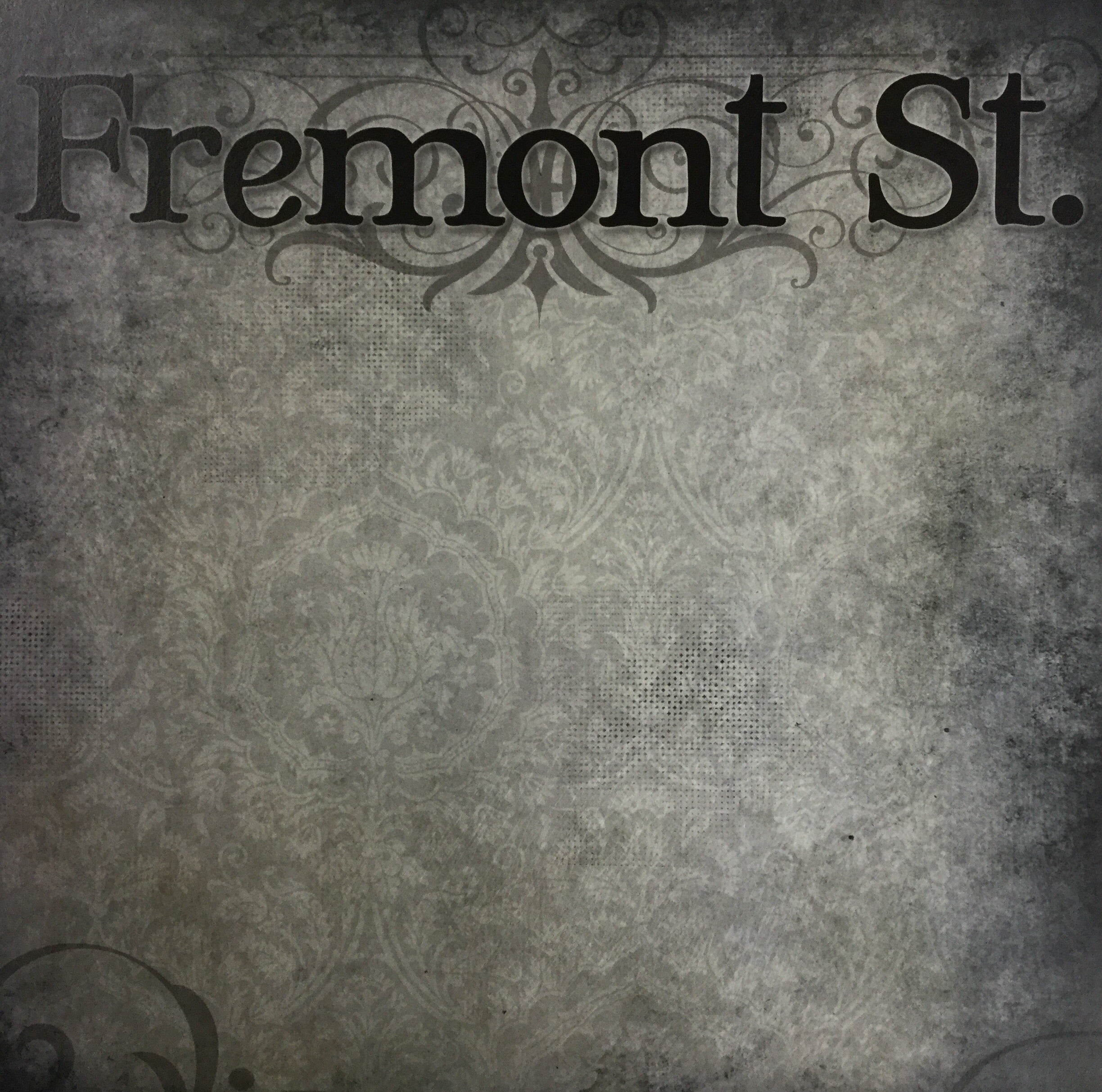 Old Antique FREMONT STREET 12"X12" Scrapbook Paper Scrapbooksrus