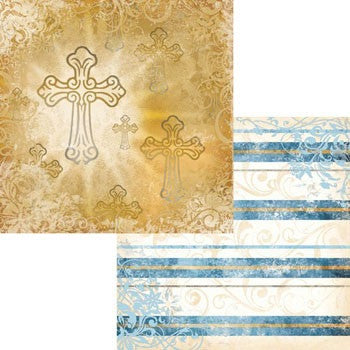 Moxxie FAITH Double Sided Scrapbook Sheet 12"X12" 1 pc - Scrapbook Kyandyland