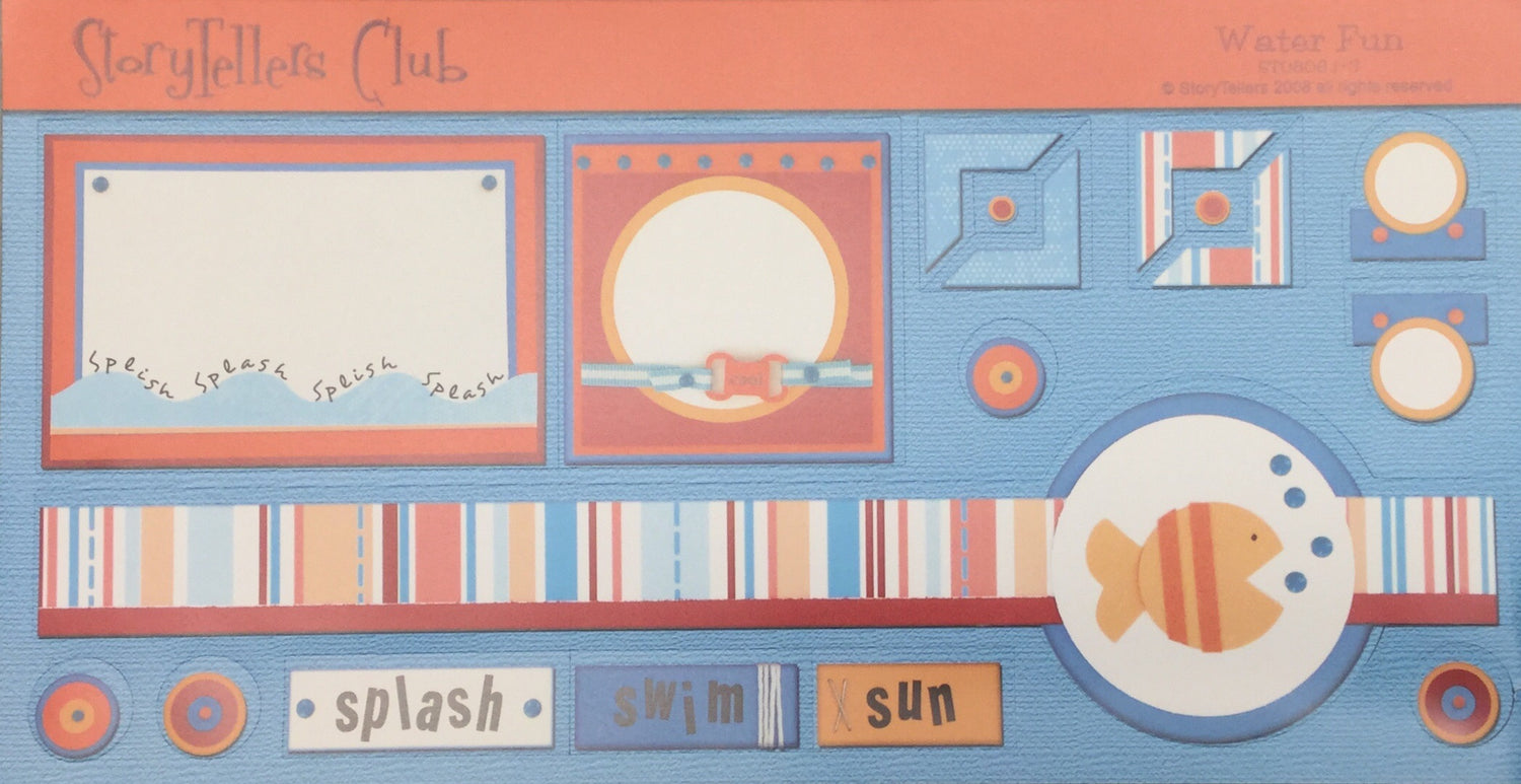 StoryTellers WATER FUN 1-3 DIECUTS 6"X13" Scrapbooksrus