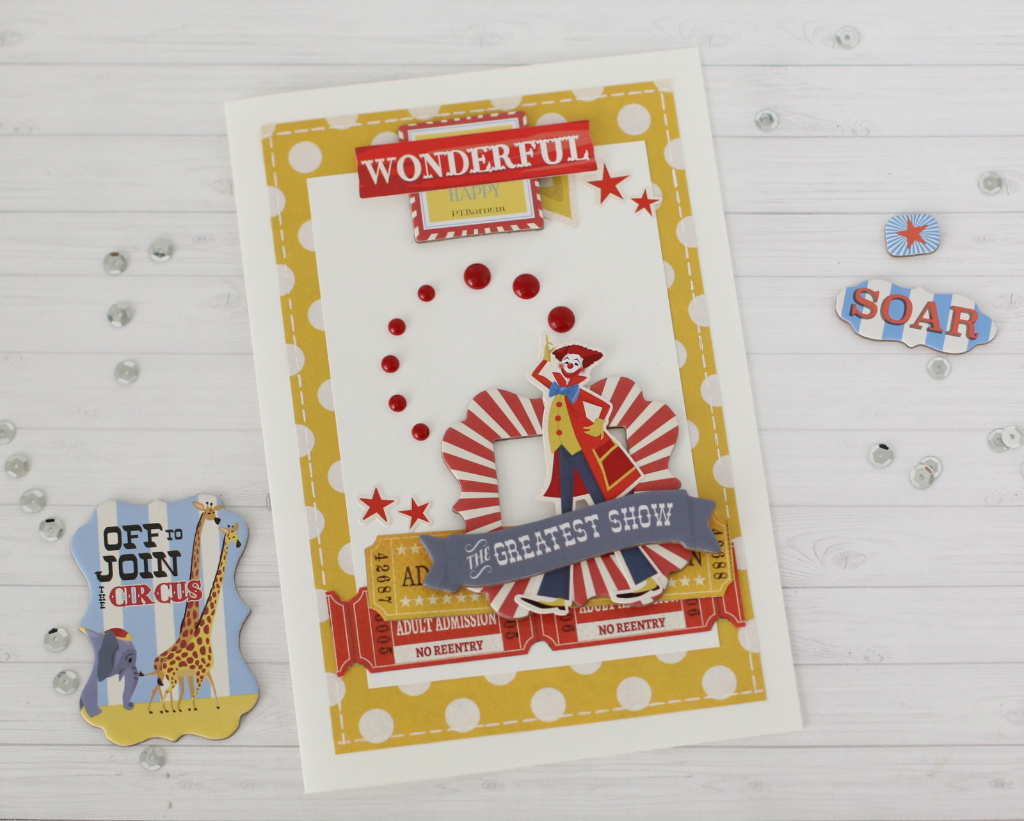 Carta Bella THE CIRCUS 6"x12" Chipboard Accent Sticker 31pc