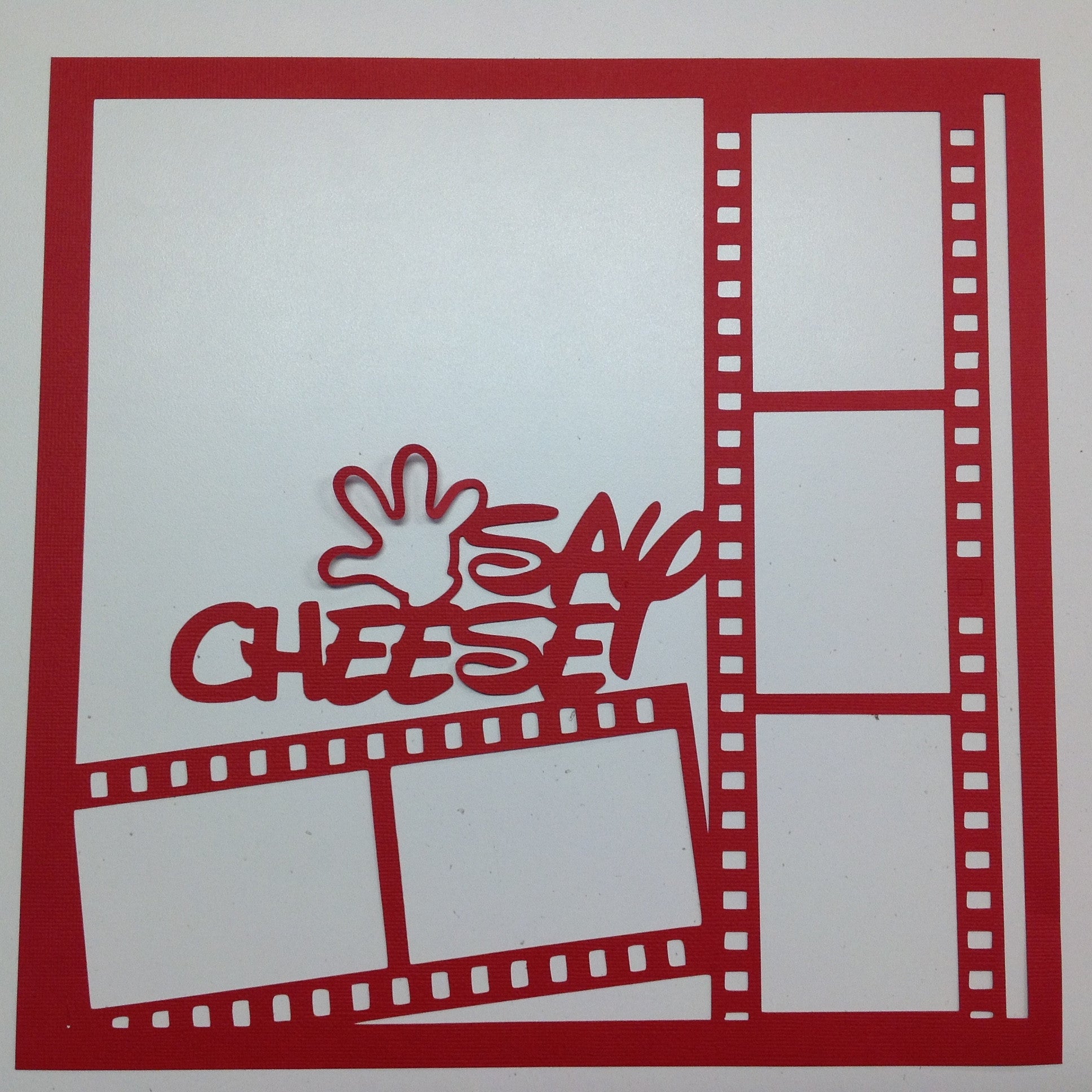 Page Frame SAY CHEESE 12"x12" Scrapbook Overlay