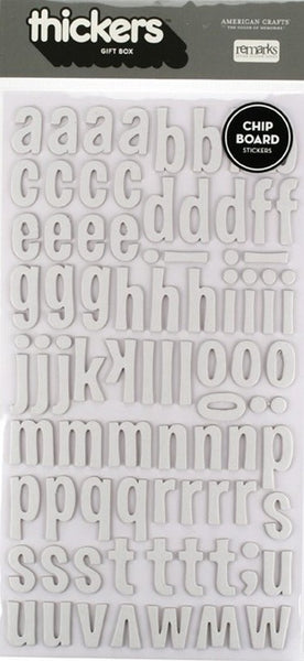 American Crafts Thickers GIFT BOX Letters Stickers